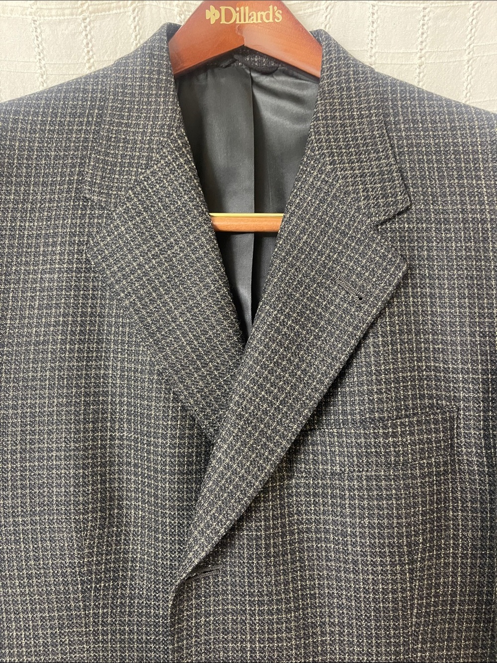 Men's Gray Check Blazer - Classic Tailored Sport Coat